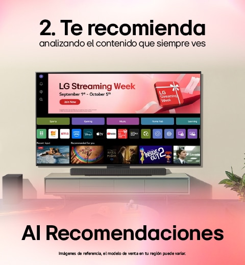 Televisor muestra en su interior varias imagenes